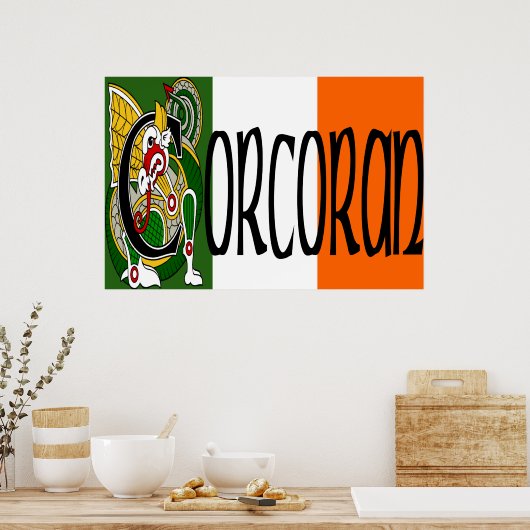 Corcoran Celtic Dragon Print (Keuken)