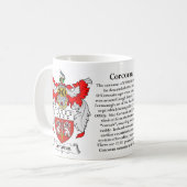 Corcoran Family Coat of Arms Mok (Voorkant links)