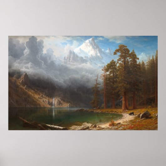 Corcoran op de berg door Albert Bierstadt Poster (Voorkant)