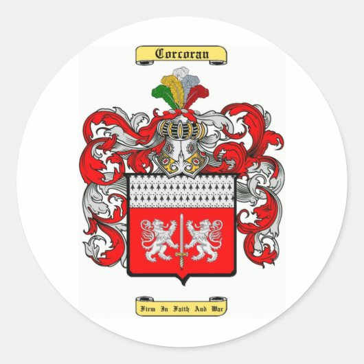 corcoran ronde sticker (Voorkant)