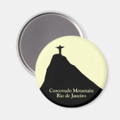 Corcovado berg. Rio de Janeiro Magneet (Voorkant / Achterkant)