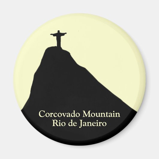 Corcovado berg. Rio de Janeiro Magneet (Voorkant)