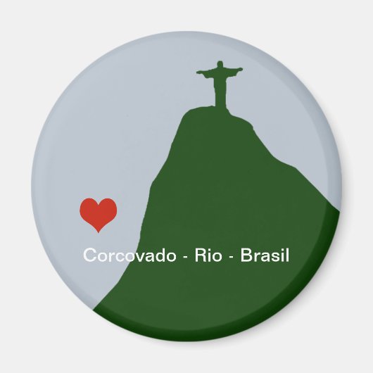 corcovado, christelijk standbeeld, rio magneet (Voorkant)