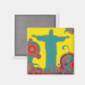 Corcovado Christusbeeld Magneet (Voorkant / Achterkant)