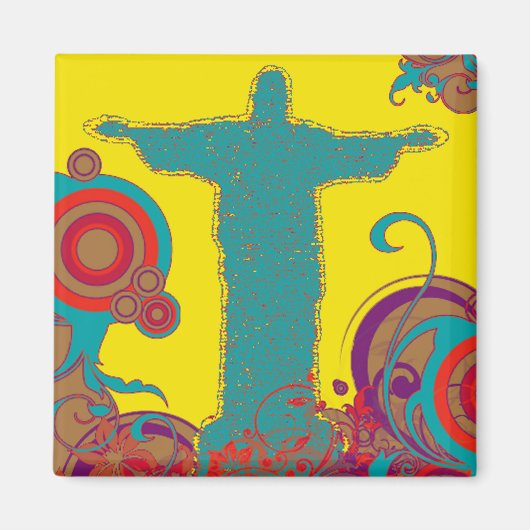 Corcovado Christusbeeld Magneet (Voorkant)