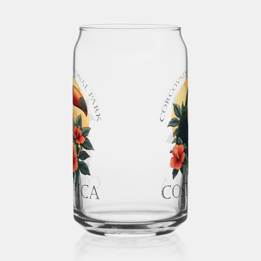 Corcovado Costa Rica Toucan Blikvorm Glas (Rechts)