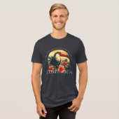 Corcovado Costa Rica Toucan Tri-Blend Shirt (Voorkant volledig)