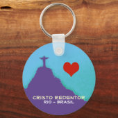 Corcovado, liefde Rio-Brasil Sleutelhanger (Voorkant)