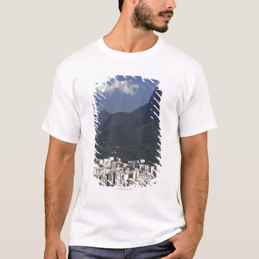 Corcovado over Rio de Janeiro in Brazilië T-shirt (Voorkant)