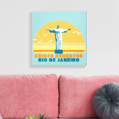corcovado - rio - brasil canvas afdruk (Insitu (Woonkamer))