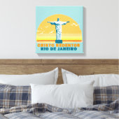corcovado - rio - brasil canvas afdruk (Insitu (Slaapkamer))