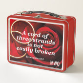 CORD OF 3 STRANDS Christian Wedding Quote (Voorkant)