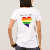 CORDATE, ben ik de volgende Matthew Shepard? T-shirt (Achterkant)
