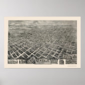 Cordele, GA Panorama - 1908 Poster (Voorkant)