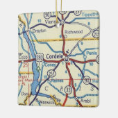 Cordele Georgia Keramisch Ornament (Links)