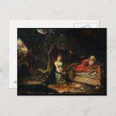 Cordelia en King Lear (olie op doek) Briefkaart (Voorkant / Achterkant)