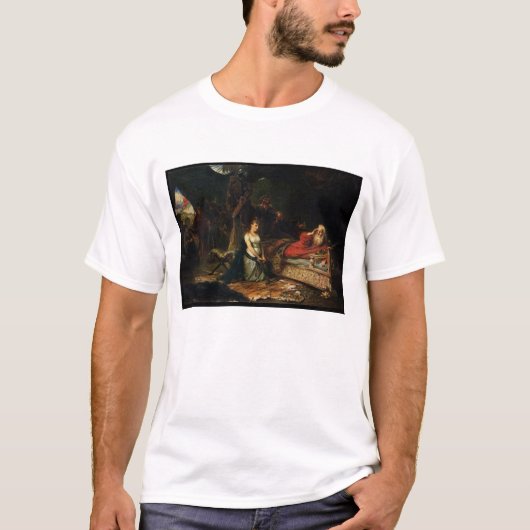 Cordelia en King Lear (olie op doek) T-shirt (Voorkant)
