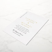 Cordelia Modern Wedding Folie Uitnodiging (Gedraaid)