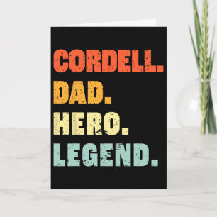 Cordell Papa Held Legende Gepersonaliseerde Aangep Kaart