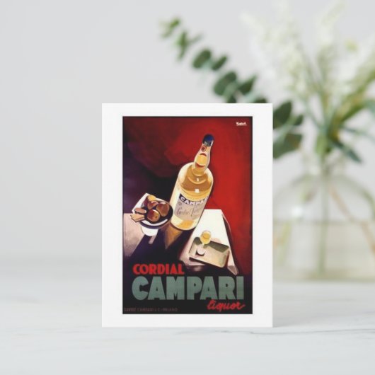 Cordial Campari Briefkaart (Staand voorkant)