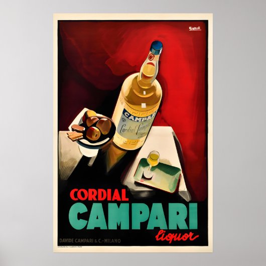 Cordial Campari Vintage Poster Prints (Voorkant)
