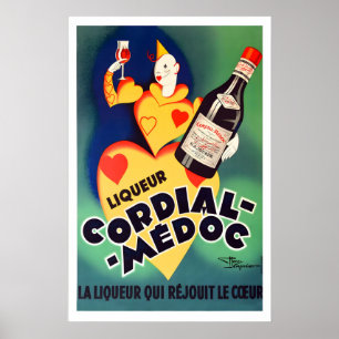Cordial Medoc Likeur Champagne Alcohol Drank Voeds Poster