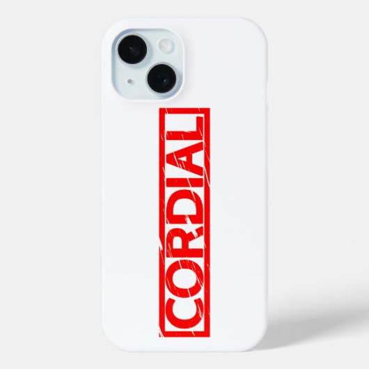Cordial Stamp Case-Mate iPhone Case (Achterkant)