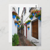 Cordoba Alleyway - Spanje Briefkaart (Voorkant / Achterkant)