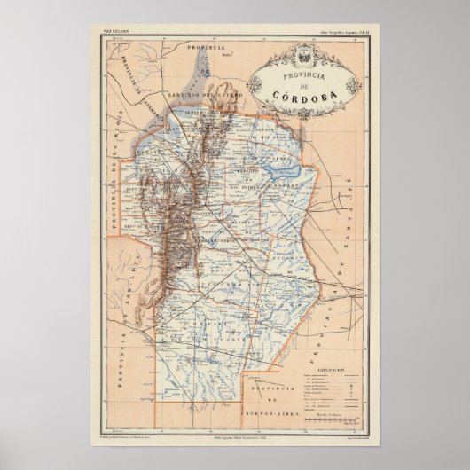 Cordoba, Argentinië Poster (Voorkant)