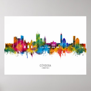 Córdoba Argentinië Skyline Poster