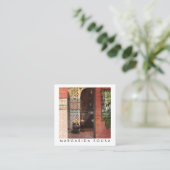 Cordoba Courtyard Fotoreistoerisme Spanje Vierkante Visitekaartje (Staand voorkant)