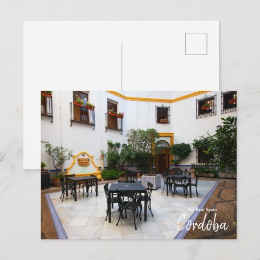 Cordoba Patio, Spanje Briefkaart (Voorkant / Achterkant)