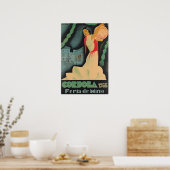 Cordoba Print Spain Travel Poster Spanish Art (Keuken)