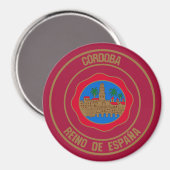 Córdoba Round Emblem Magneet (Voorkant / Achterkant)
