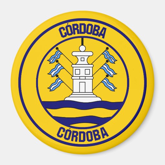 Córdoba Round Emblem Magneet (Voorkant)