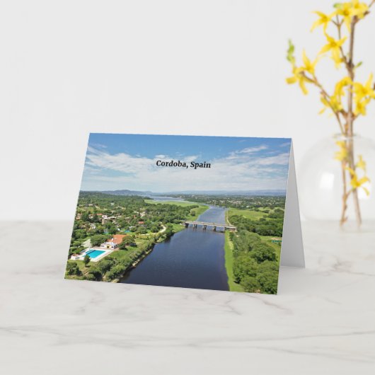 Cordoba, Spanje Kaart (Gele Bloem)