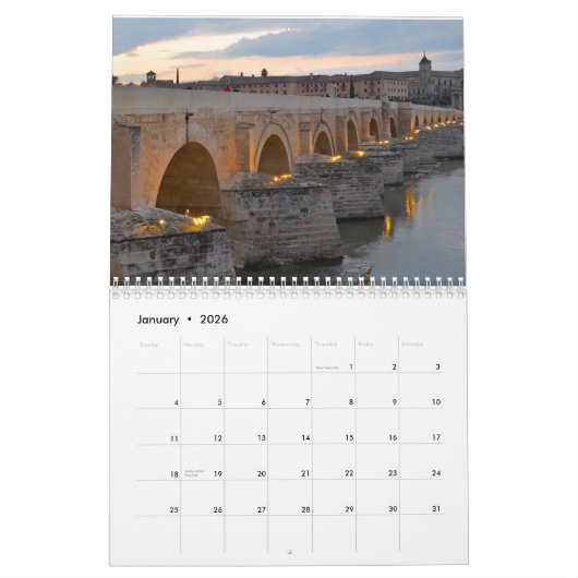 Cordoba Spanje Kalender 2026 (Jan 2026)