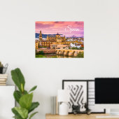 Cordoba, Spanje, prachtig Uitzicht van de zon Poster (Thuiskantoor)