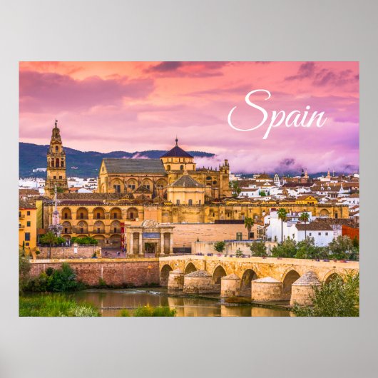 Cordoba, Spanje, prachtig Uitzicht van de zon Poster (Voorkant)