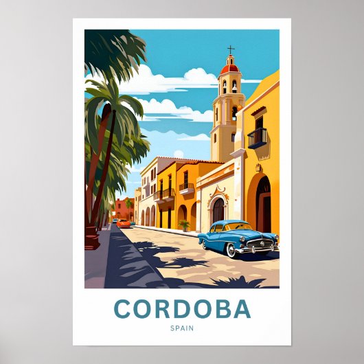 Cordoba Spanje Reisprint Poster (Voorkant)