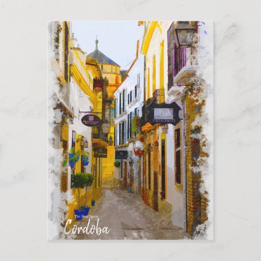 Cordoba Street — Spanje Briefkaart (Voorkant)