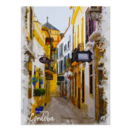 Cordoba Street — Spanje Briefkaart Perfect Poster