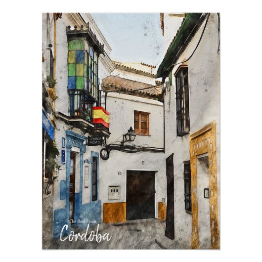 Cordoba Street - Spanje Perfect Poster (Voorkant)