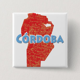 Córdoba Vierkante Button 5,1 Cm