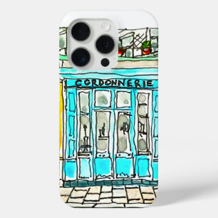 Cordonnerie Watercolor Sketch iPhone 15 Pro Case