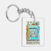 Cordonnerie Watercolor Sketch Sleutelhanger (Voorkant Links)