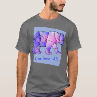 Cordova AK Galaxy Bear Abstract Geometrical Animal T-shirt