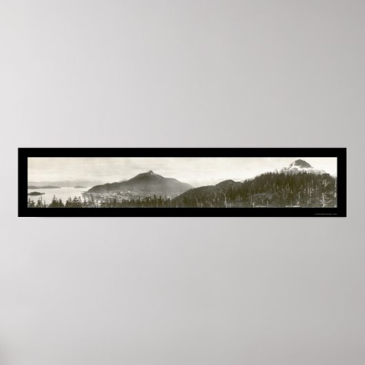 Cordova, AK Panorama Foto 1915 Poster (Voorkant)