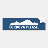 Cordova Alaska alsjeblieft Bumpersticker (Voorkant)