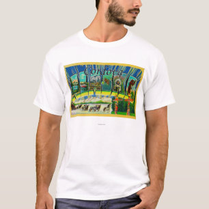 Cordova, Alaska - Grote letterscènes T-shirt